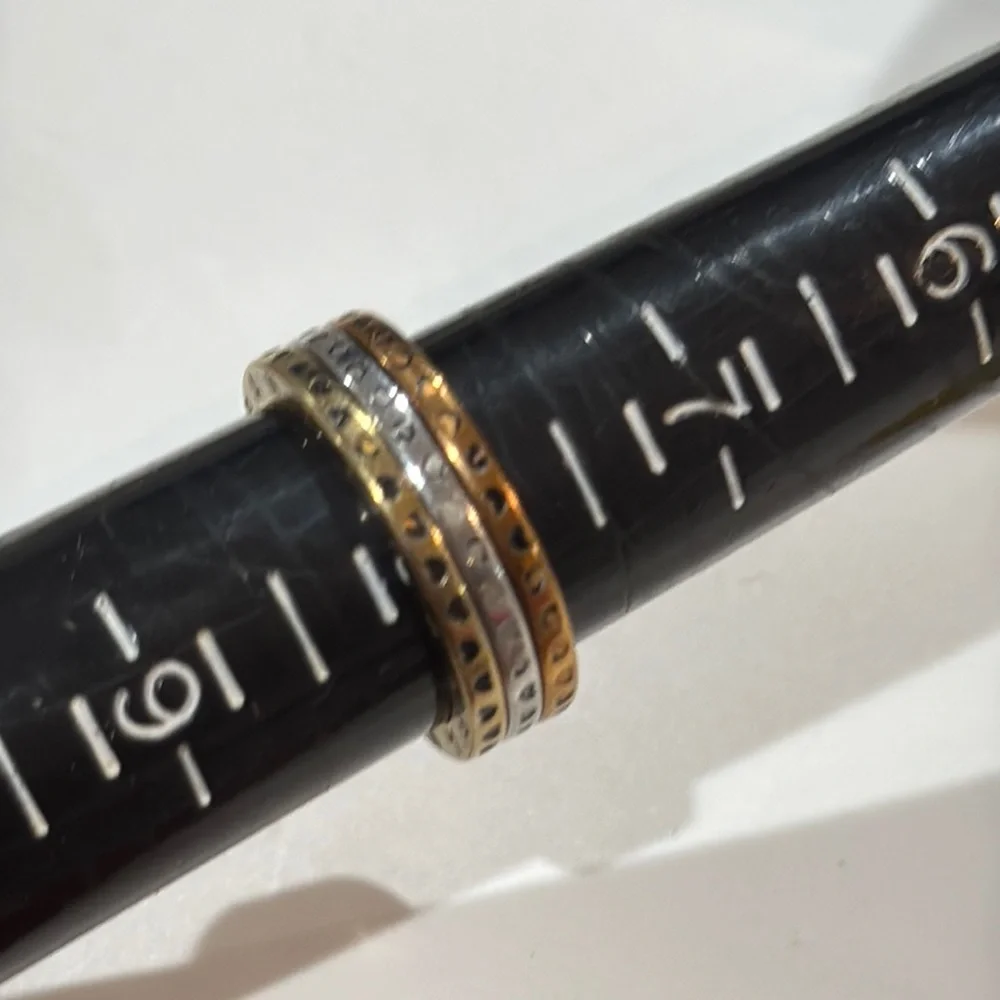 Pandora Tri Color Rings Set - Picture 4 of 4